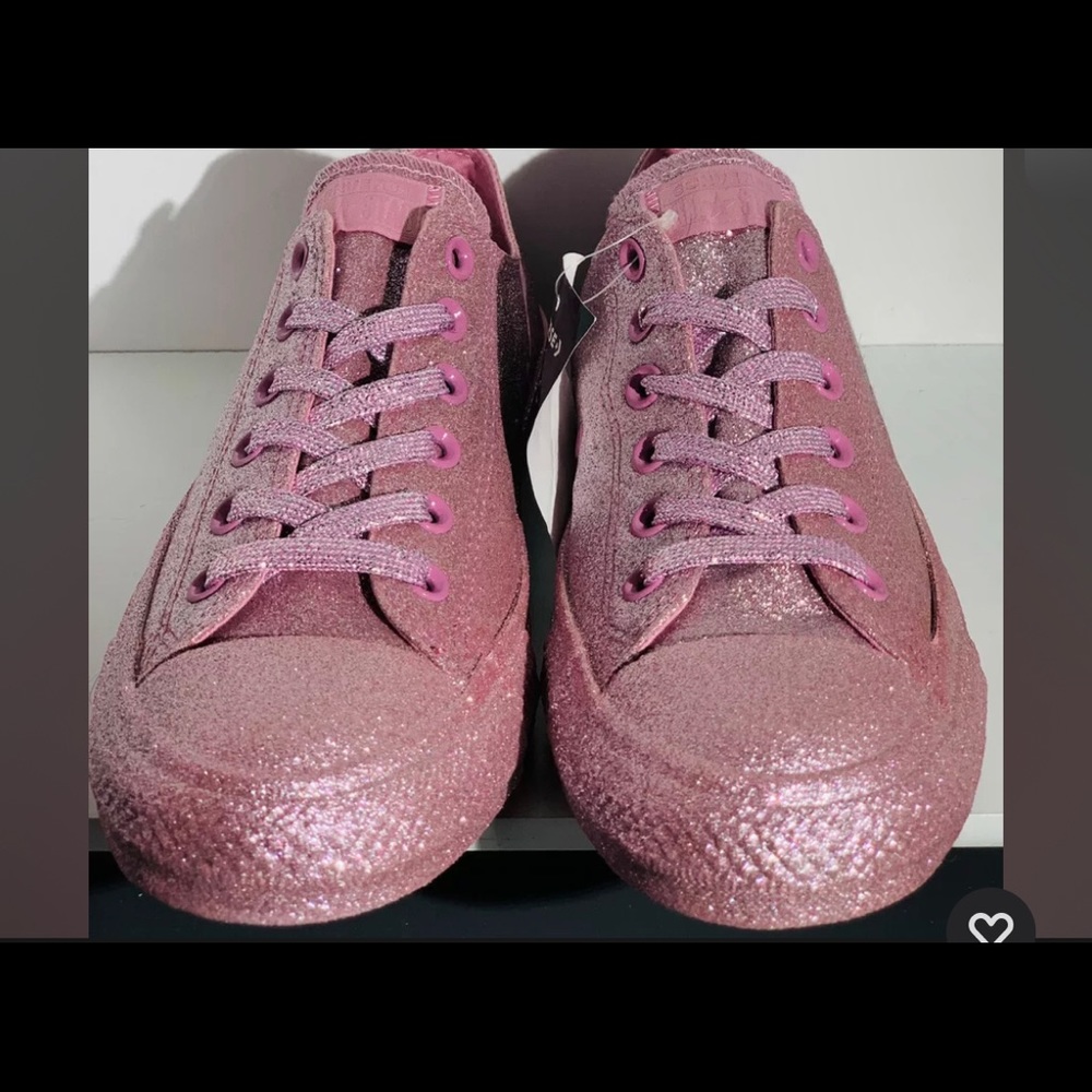 Pink Glitter Converse